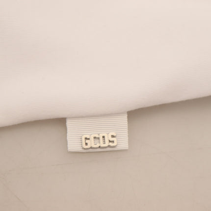 GCDS White Logo Print Cotton Short Sleeves T-shirt