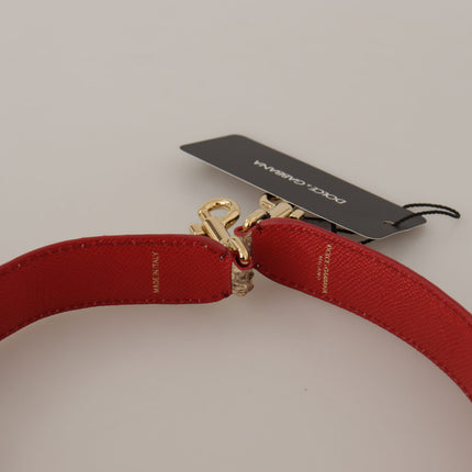 Dolce & Gabbana Beige Python Leather Crystals Shoulder Strap