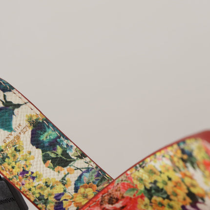 Dolce & Gabbana Red Exotic Leather Crystals Reversible Shoulder Strap