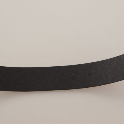 Dolce & Gabbana Red Leather Gold Logo Engraved Metal Buckle Belt