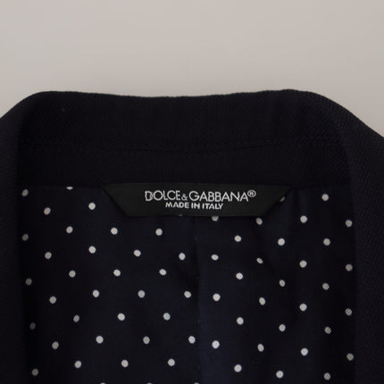 Dolce & Gabbana Blue Wool Formal Taormina Blazer