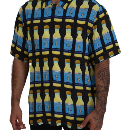 Dolce & Gabbana Multicolor Printed Viscose Casual Shirt