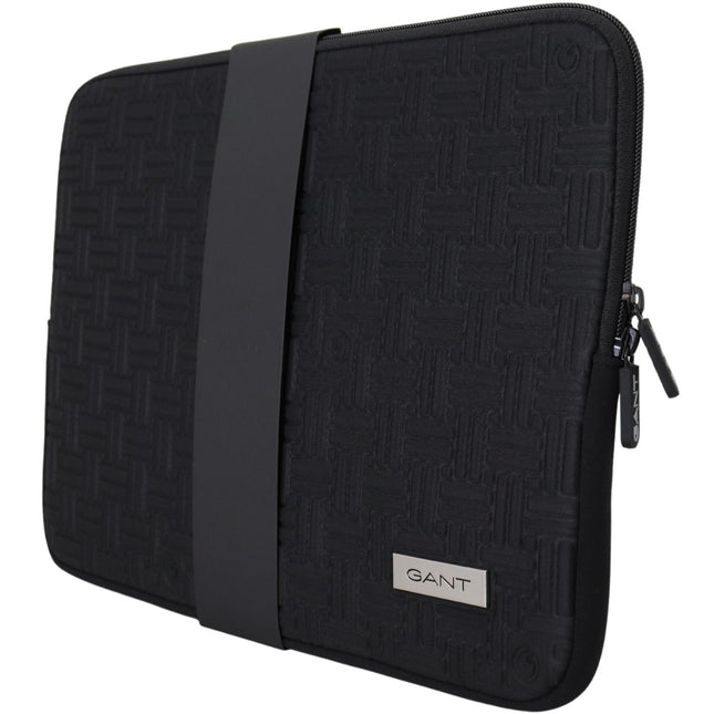 Gant Black Padded Pouch Bag Zipper Cover Sleeve Case
