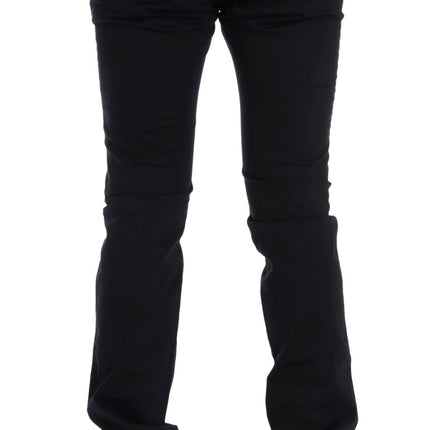 GF Ferre Blue Cotton Stretch Chinos Pants