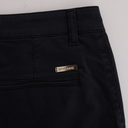 GF Ferre Blue Cotton Stretch Chinos Pants