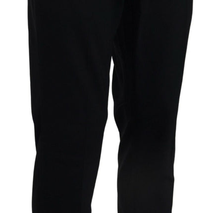 Dolce & Gabbana Blue Wool Stretch Dress Formal Slim Fit Pant