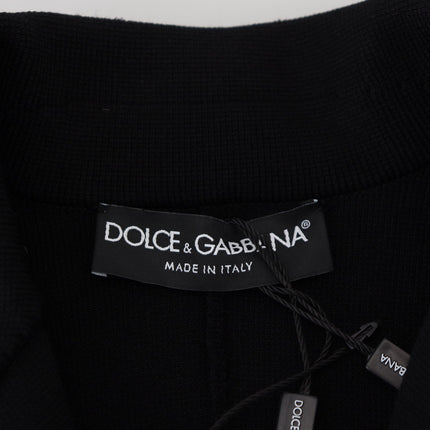 Dolce & Gabbana Black Button Cardigan Blazer Viscose Jacket
