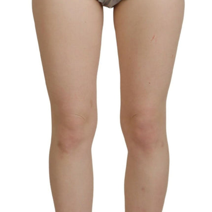Dolce & Gabbana Silver Holographic High Waist Hot Pants Shorts