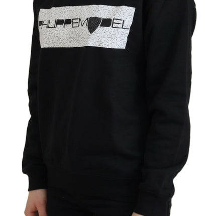Philippe Model Black Printed Long Sleeves Pullover Sweater