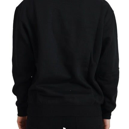 Philippe Model Black Printed Long Sleeves Pullover Sweater
