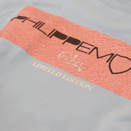 Philippe Model Light Blue Logo Printed Long Sleeves Sweater