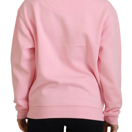 Philippe Model Pink Printed Long Sleeves Pullover Sweater