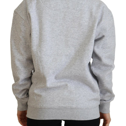 Philippe Model Gray Printed Long Sleeves Pullover Sweater