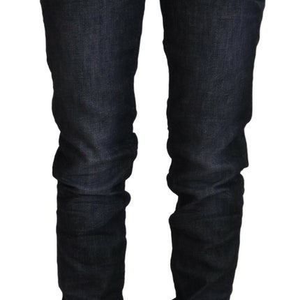 Acht Black Cotton Low Waist Slim Fit Women Casual Denim Jeans