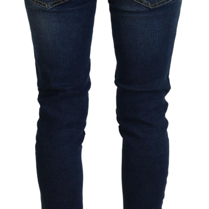 Acht Blue Cotton Low Waist Skinny Women Casual Jeans