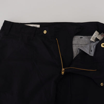 CYCLE Black Cotton Baggy High Waist Women Pants