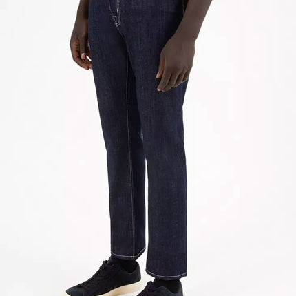 Jacob Cohen Blue Cotton Men Jeans with Straight Leg Cut
