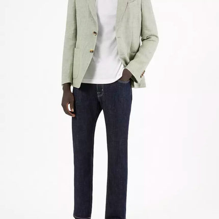 Jacob Cohen Blue Cotton Men Jeans with Straight Leg Cut