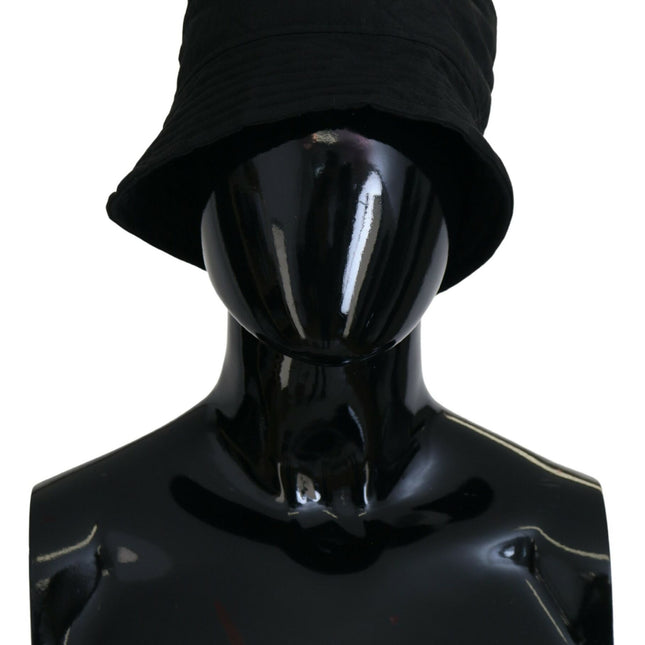Dolce & Gabbana Black Nylon Women Bucket Cap Hat