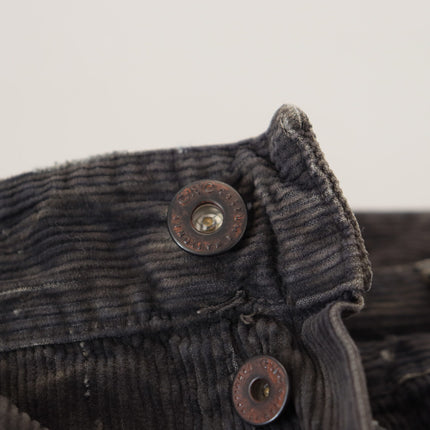 Costume National Gray Cotton Corduroy Men Casual Jeans