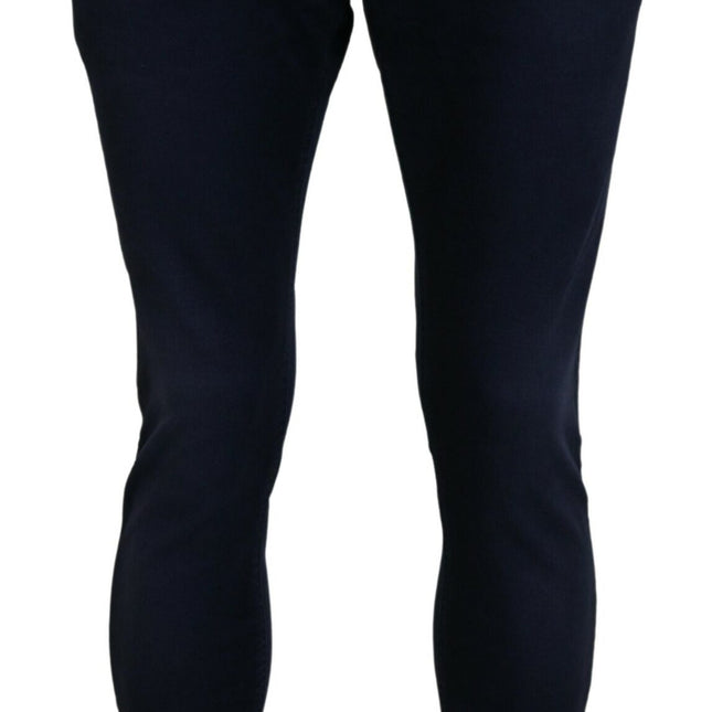 Acht Blue Cotton Tapered Slim Fit Men Casual Denim Jeans
