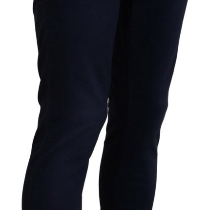 Acht Blue Cotton Tapered Slim Fit Men Casual Denim Jeans