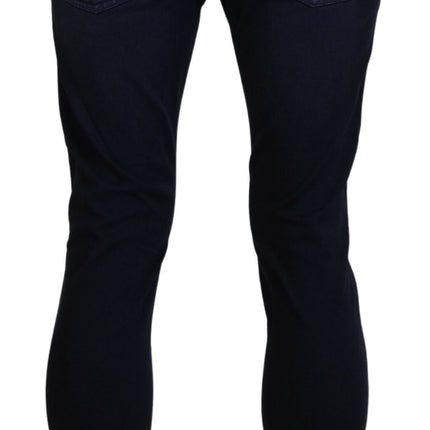 Acht Blue Cotton Tapered Slim Fit Men Casual Denim Jeans