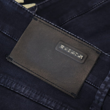 Acht Blue Cotton Tapered Slim Fit Men Casual Denim Jeans