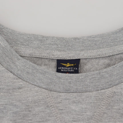 Aeronautica Militare Gray Men Pullover Sweatshirt Sweater