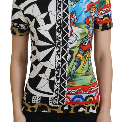 Dolce & Gabbana Multicolor Printed Women Exclusive Shirt Top