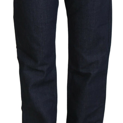 Exte Dark Blue Low Waist Straight Fit Women Denim Jeans