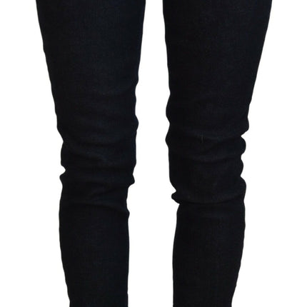 Acht Dark Blue Low Waist Slim Fit Women Denim Jeans