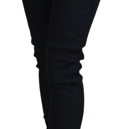 Acht Dark Blue Low Waist Slim Fit Women Denim Jeans