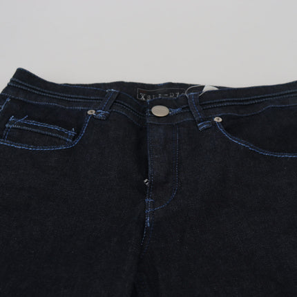 Acht Dark Blue Low Waist Slim Fit Women Denim Jeans