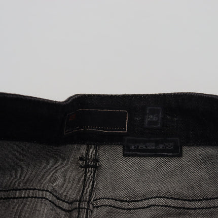 Acht Black Low Waist Slim Fit Cotton Denim Jeans