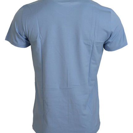 Dolce & Gabbana Light Blue Happy New Year 2017 Cotton T-shirt