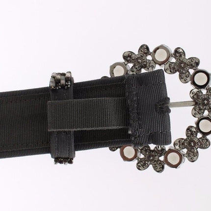 Dolce & Gabbana Multicolor Wide Crystal Buckle Sequined Belt