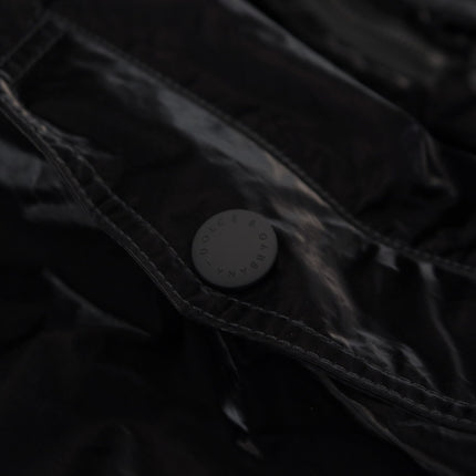 Dolce & Gabbana Black Nylon Hooded Full Zip Bomber Jacket