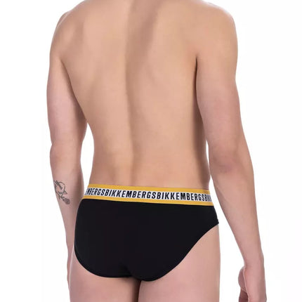 Bikkembergs Black Cotton Men Brief