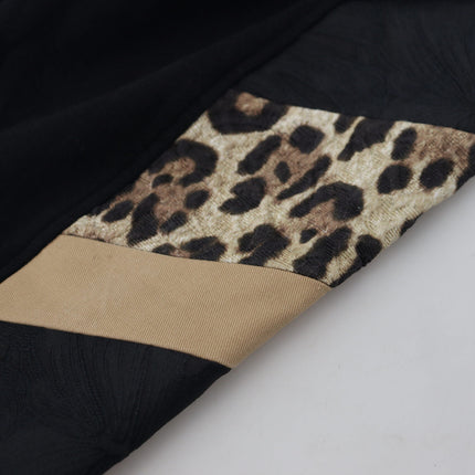 Dolce & Gabbana Black Polyester Skinny Jogger Men Pants