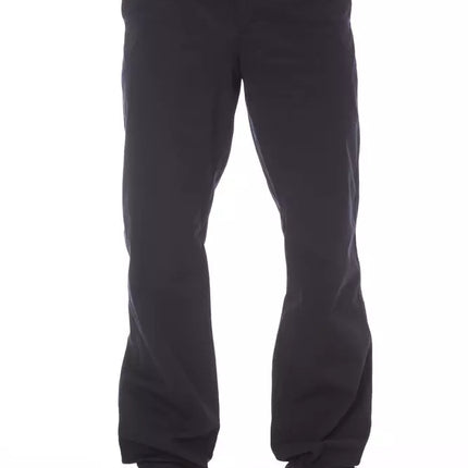 Alpha Studio Blue Cotton Men Pant