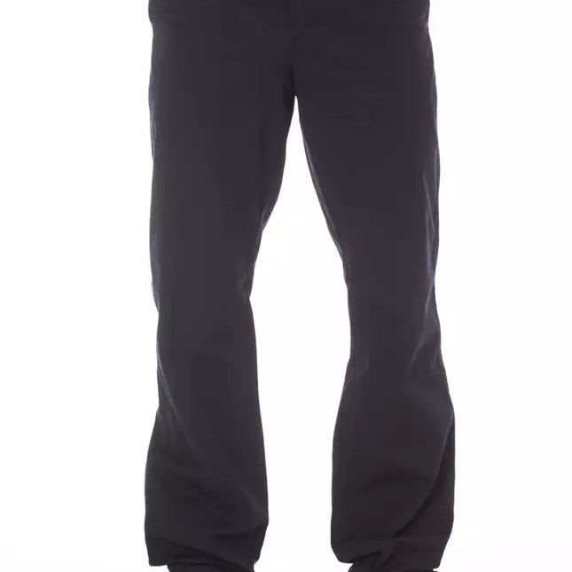 Alpha Studio Blue Cotton Men Pant