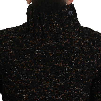 Dolce & Gabbana Brown Fatto A Mano Turtleneck Pullover Sweater