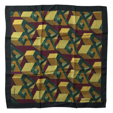 Dolce & Gabbana Multicolor Printed Square Handkerchief Scarf