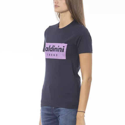 Baldinini Trend Blue Cotton Women T-Shirt
