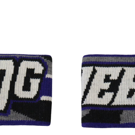 Dolce & Gabbana Purple Logo Two Piece Set Wristband