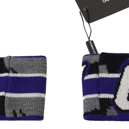 Dolce & Gabbana Purple Logo Two Piece Set Wristband