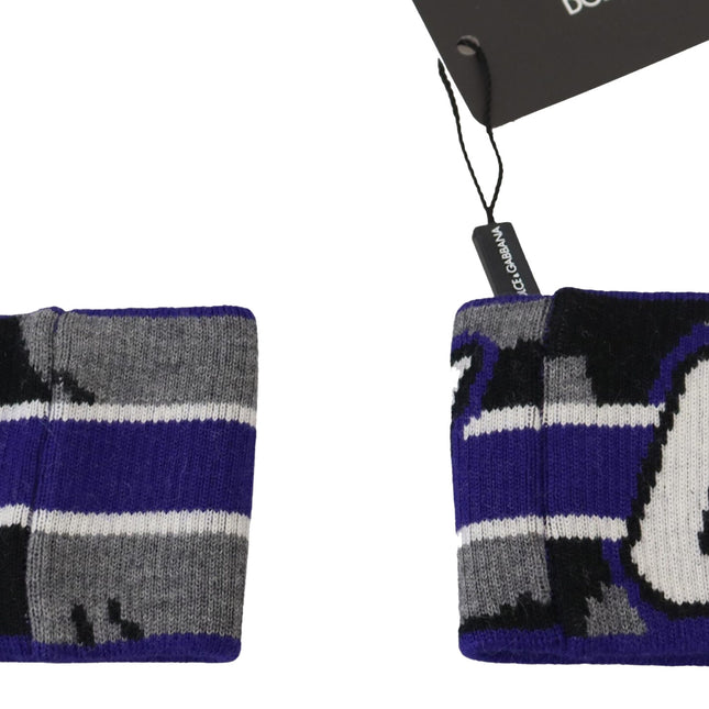 Dolce & Gabbana Purple Logo Two Piece Set Wristband