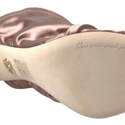 Dolce & Gabbana Light brown Slingback Corset Style Fastening stiletto heels
