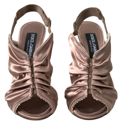 Dolce & Gabbana Light brown Slingback Corset Style Fastening stiletto heels